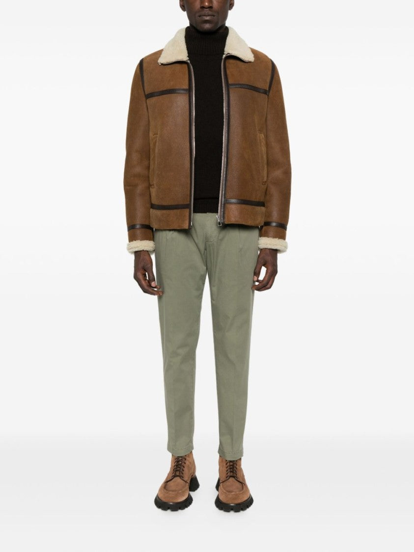 Daniele Fiesoli Brown High Ribbed Mock Neck Sweater