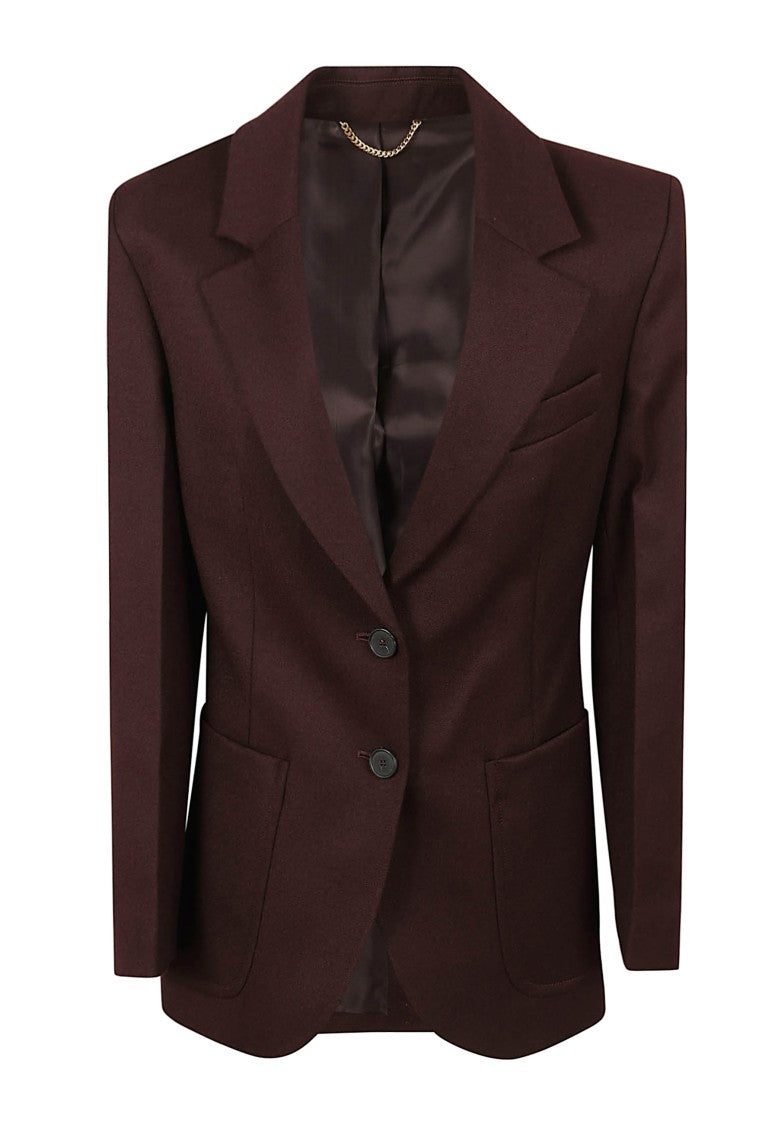 Victoria Beckham Textured Wool Jacket With Tailored Silhouette And Two-Button Closure