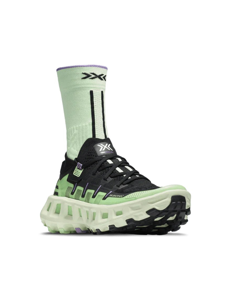 X-Bionic High-Performance White And Black Sneakers With Speedframe Pro Construction