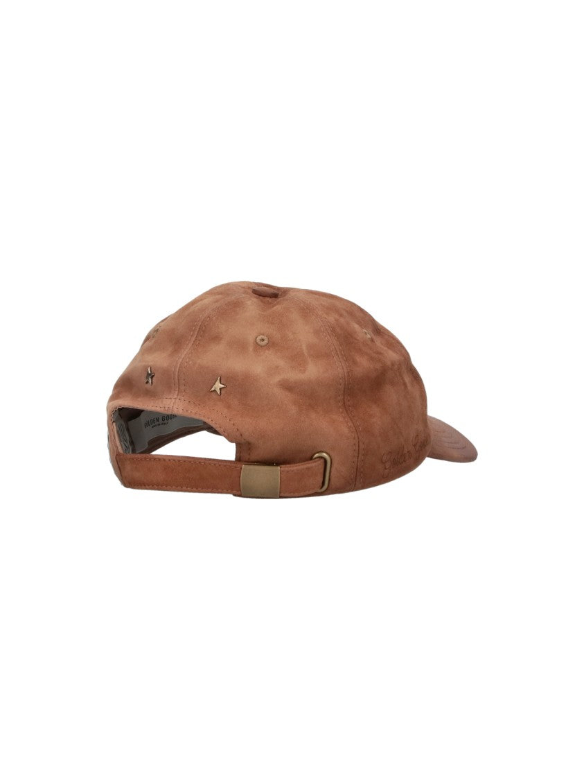 Golden Goose Brown Suede Adjustable Metal Star Hat