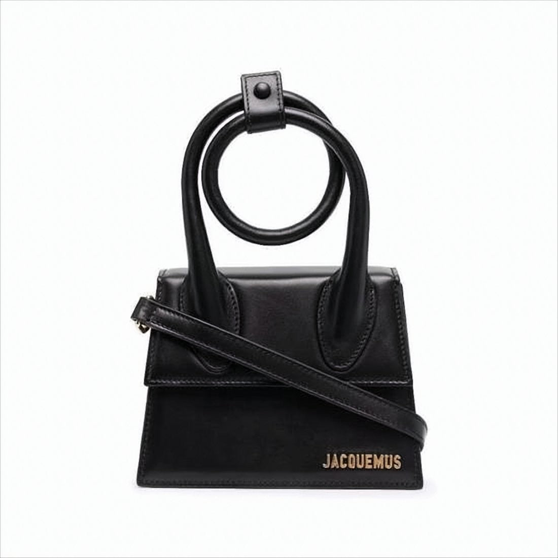 Jacquemus Trapezoidal Silhouette Shoulder Bag With Circular Handle