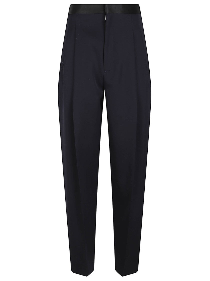 Bottega Veneta High-Waisted Tailored Trousers With Subtle Pleats And Concealed Fastening