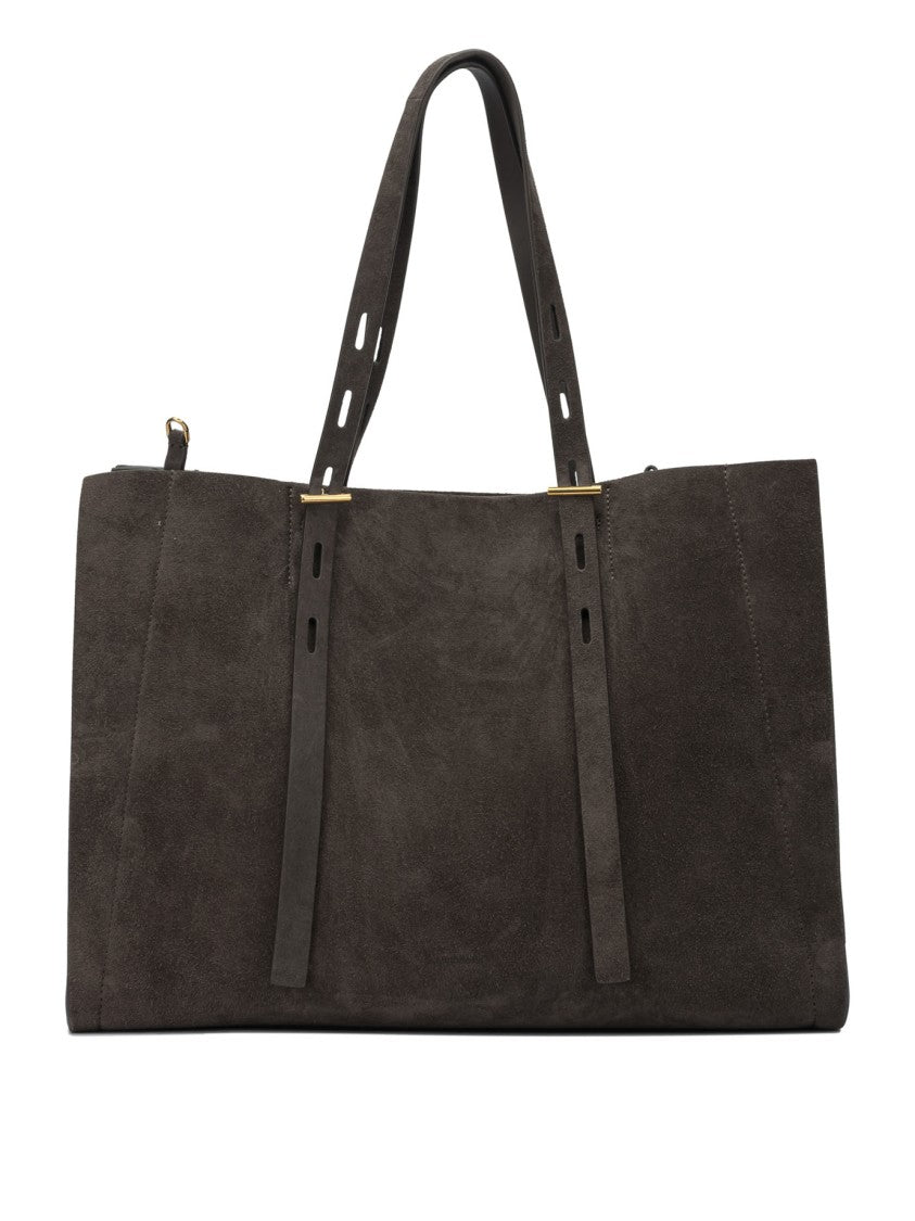 Minobossi Suede Shoulder Bag With Adjustable Straps