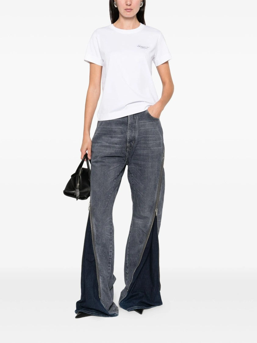 Givenchy Regular Fit White Cotton Minimalist T-Shirt