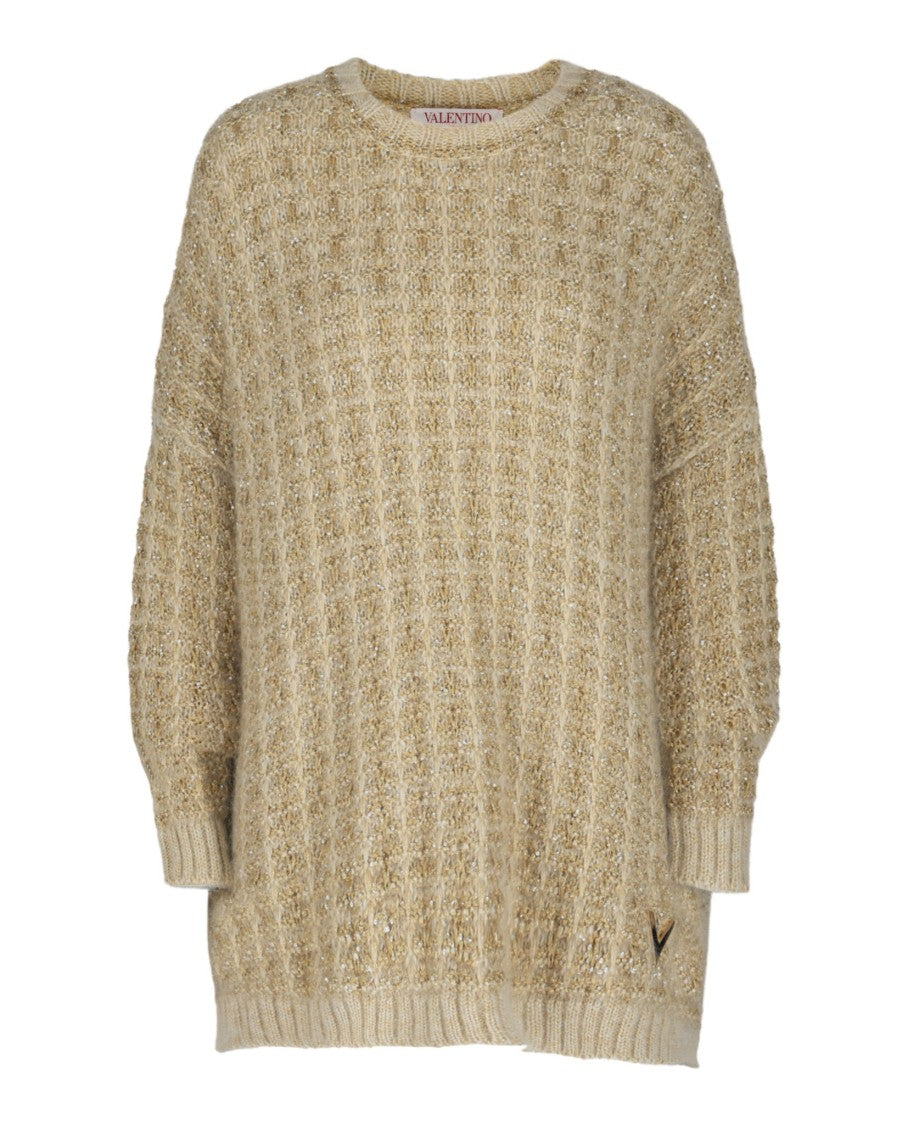 Valentino Mohair-Lurex Blend Oversized Sweater