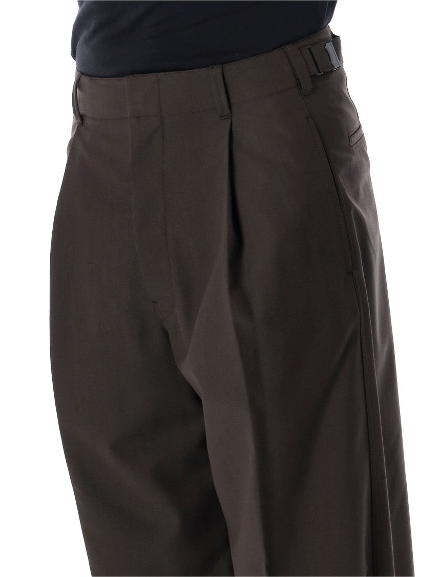 Lemaire Single-Pleat Wide-Leg Tailored Pants