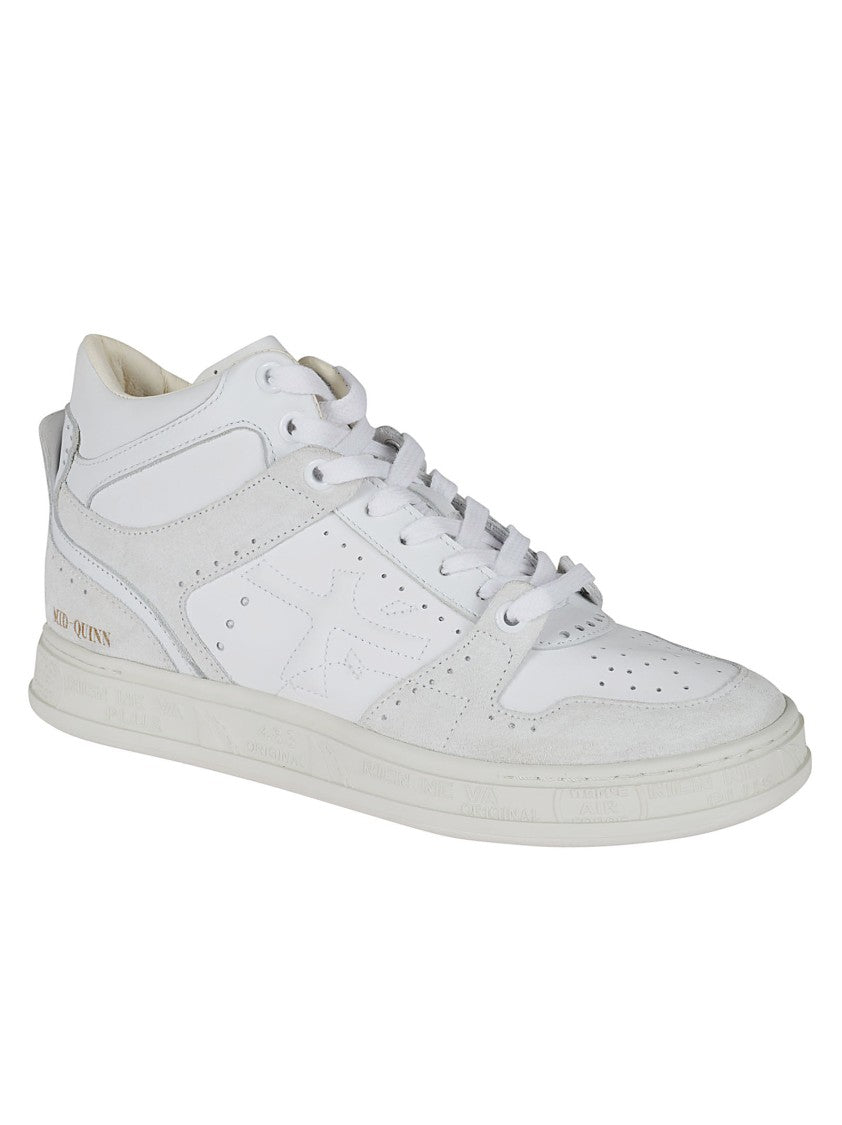 Premiata Leather Upper Sneaker With Suede Details