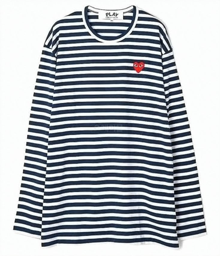 Comme Des Garçons Horizontal Striped Long-Sleeved Shirt