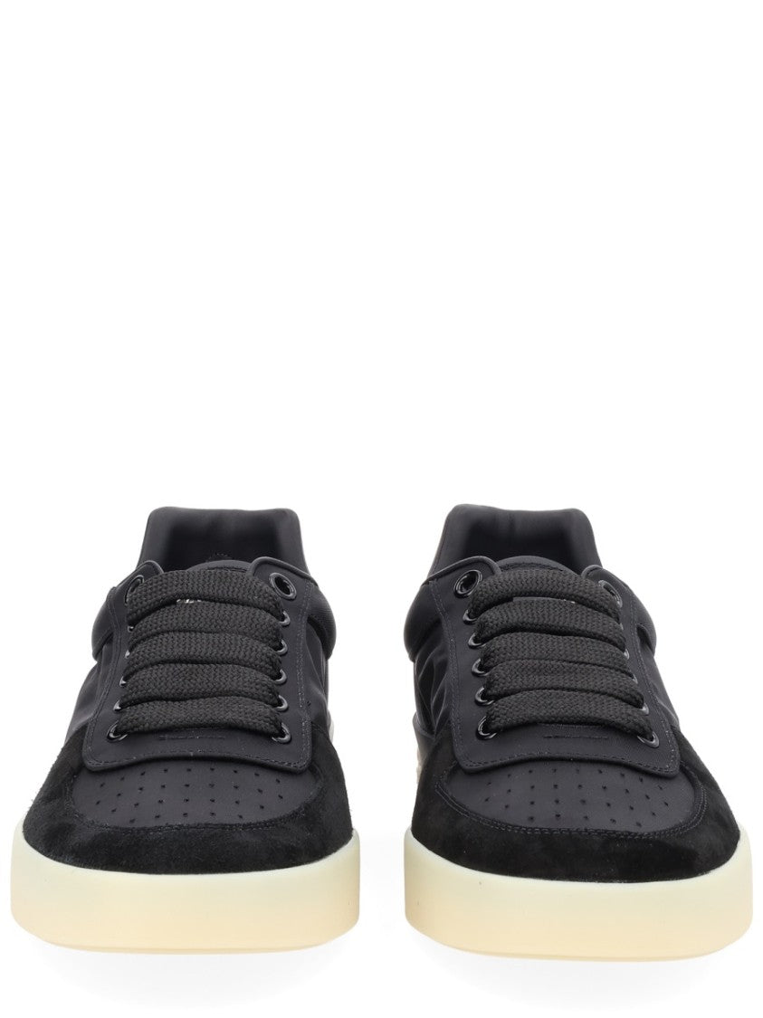 Dolce & Gabbana Polyamide Perforated Toe Low Sneakers