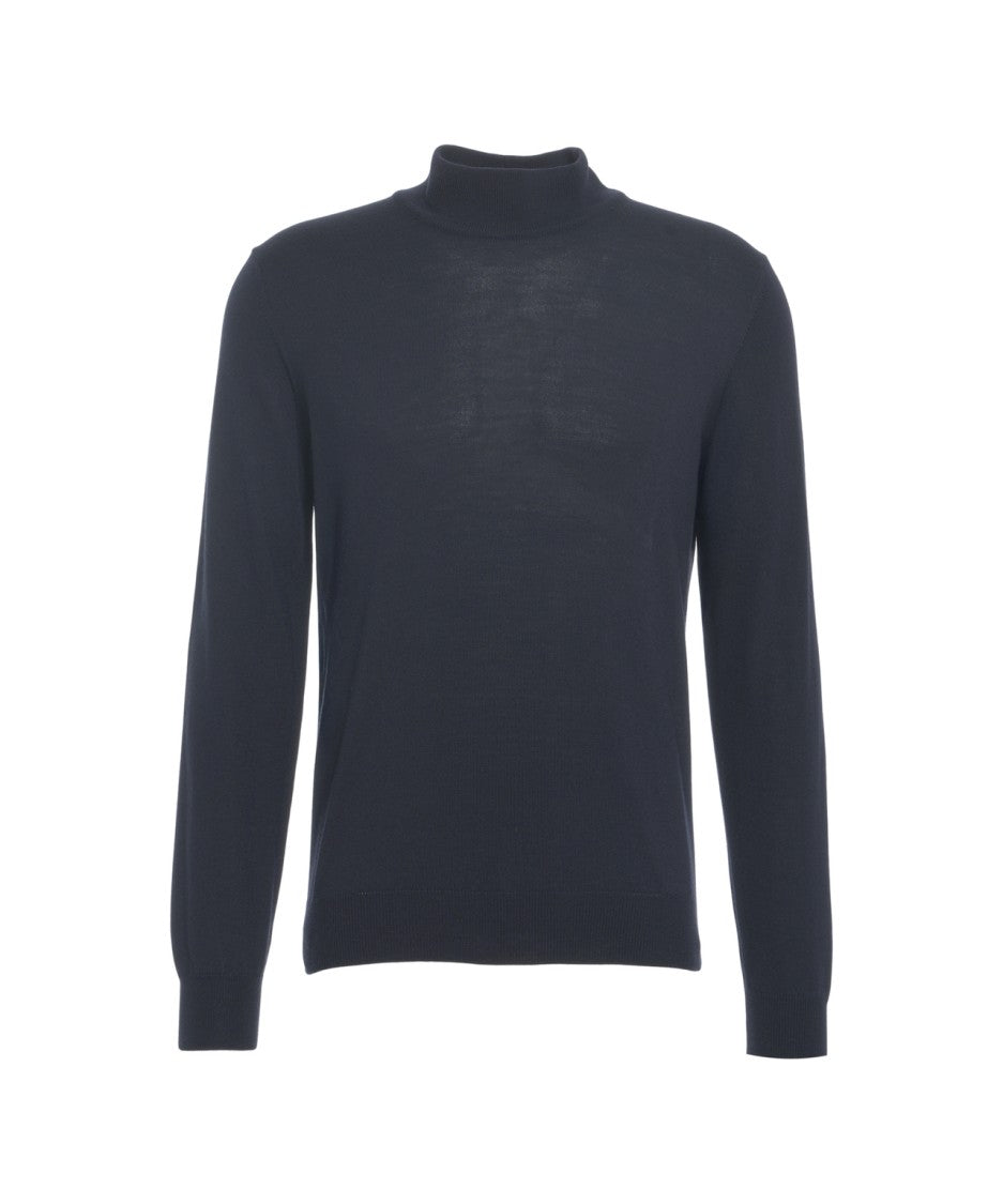 Kangra Slim Fit Turtleneck Sweater With Ribbed Details