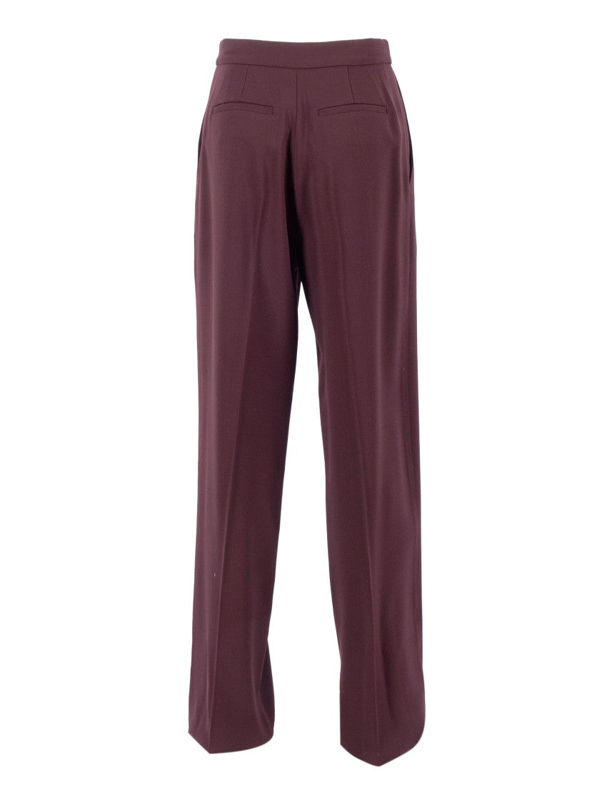 Elisabetta Franchi High-Waisted Tailored Trousers With Front Pleats