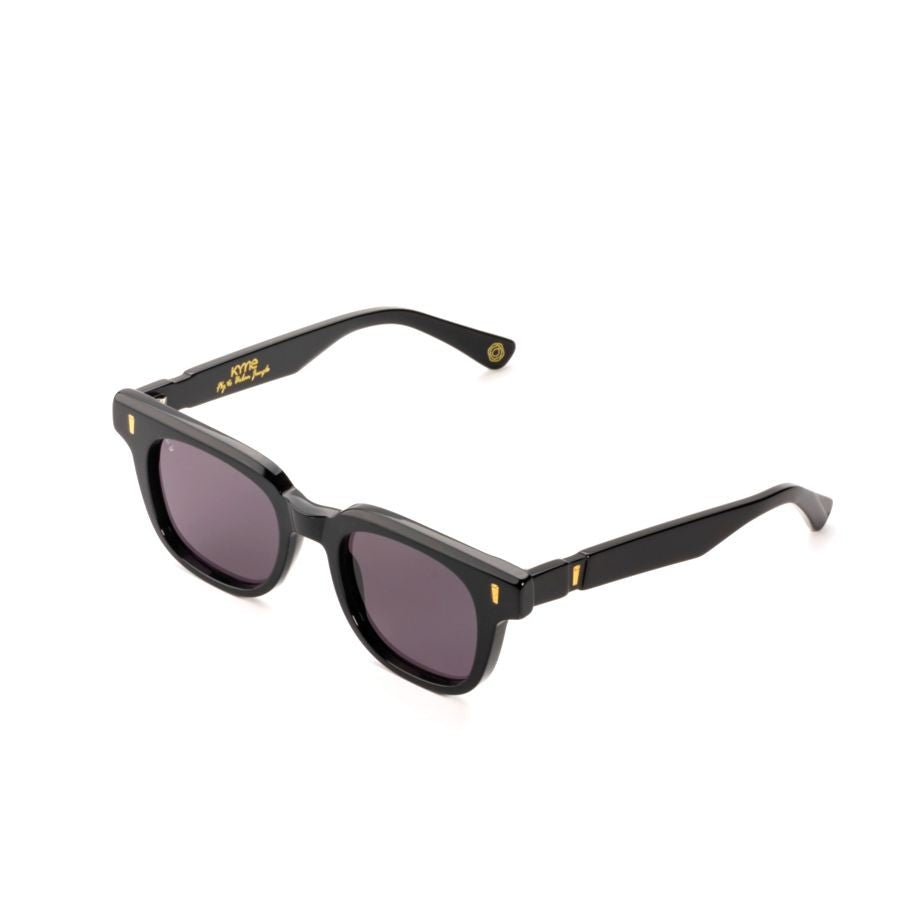 Kyme Justin Square Acetate Sunglasses With Gold Accents