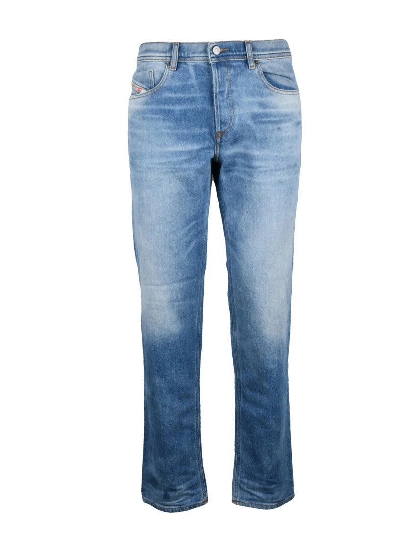 Diesel Light Blue Stretch Cotton Regular Jeans