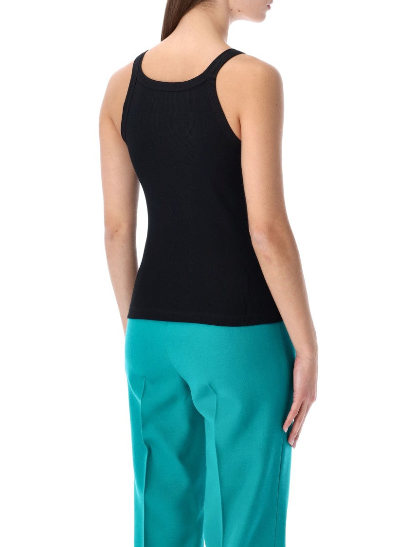Fendi Cotton Rib Sleeveless Top