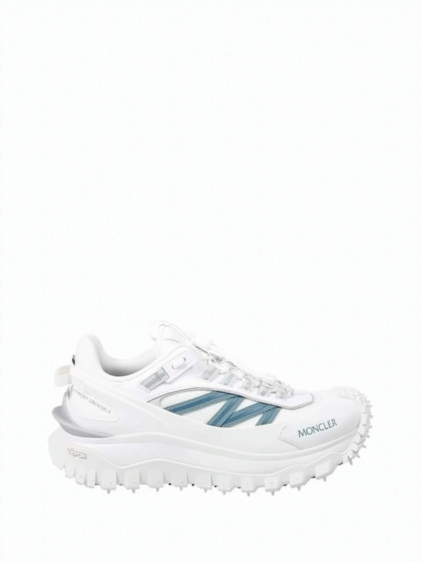 Moncler Sporty White Sneakers With Material Mix
