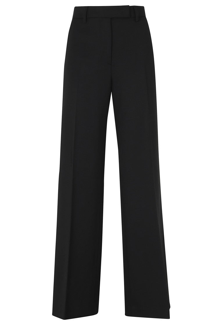Seventy Black Straight-Leg Wool-Blend Formal Pants