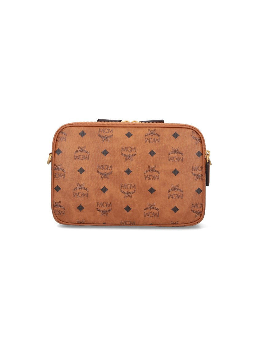 Mcm "Diamond" Crossbody Bag – Brown