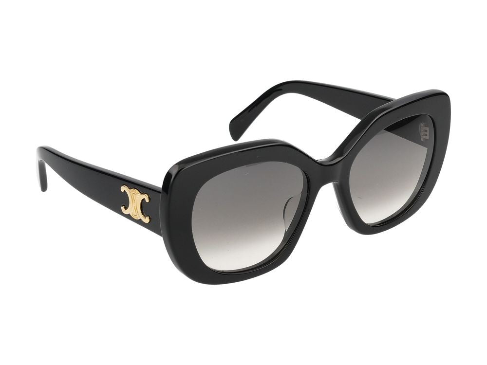 Celine Oversized Square Gold-Embellished Sunglasses
