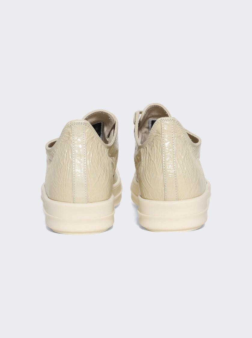 Drkshdw By Rick Owens Hollywood Low Sneakers Parchment And Milk