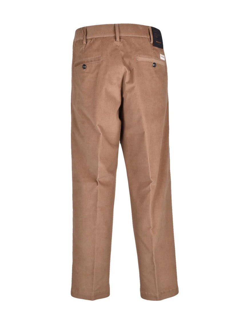 Officina 36 Beige Stretch Cotton Regular Fit Chino Pants