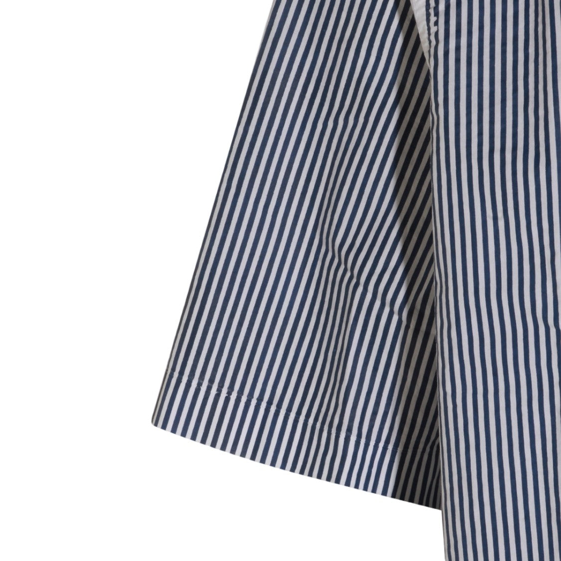 Diesel Vertical Striped Short-Sleeve Shirt With Classic Collar
