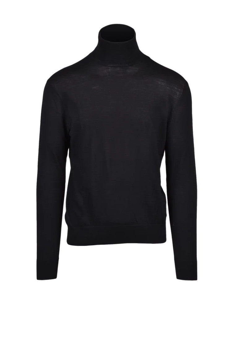Ballantyne Wool Turtleneck - Black