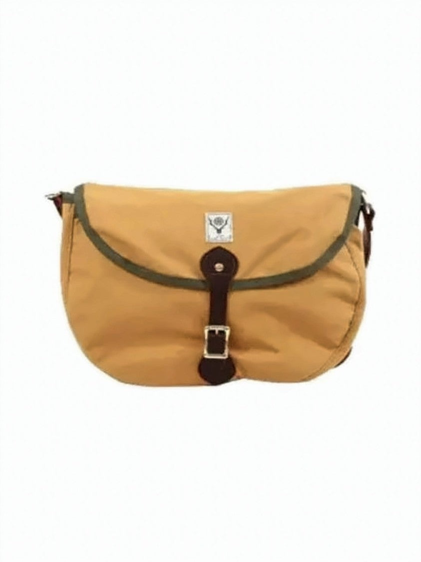South2 West8 Medium-Sized Cotton Crossbody Bag With Contrasting Flap And Strap