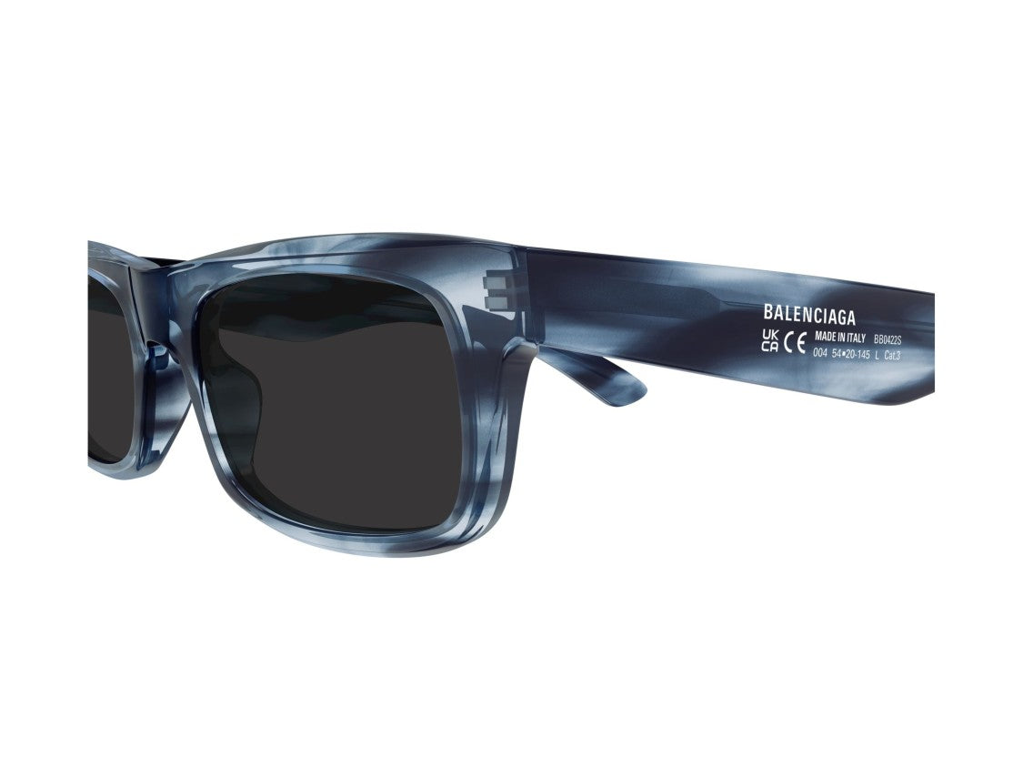 Balenciaga Bb0422s Marbled Rectangular Sunglasses