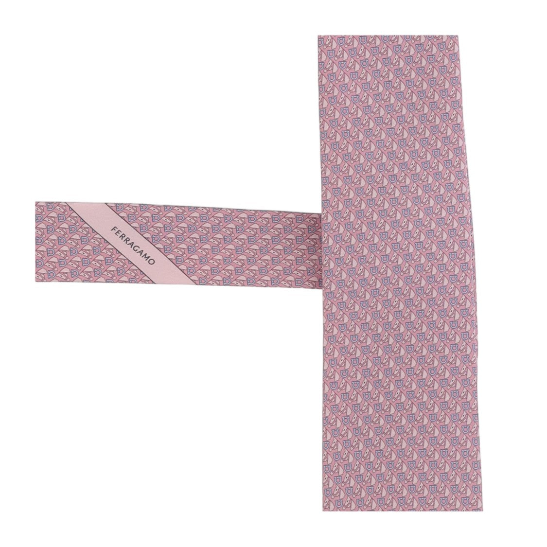 Salvatore Ferragamo Pink Patterned Silk Tie