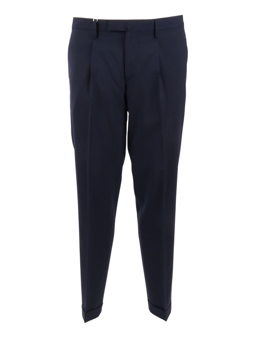 Briglia Tailored Pleated Straight-Leg Pants