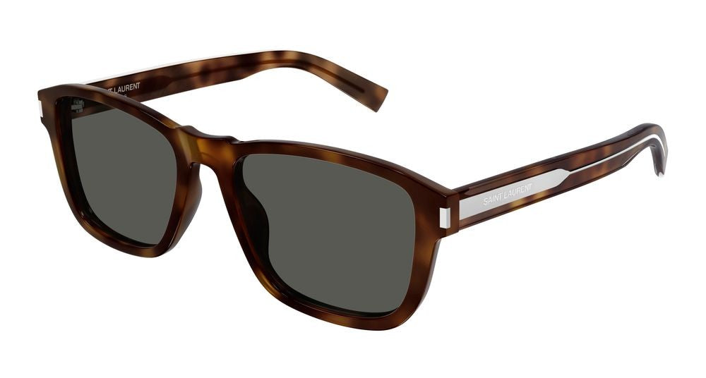 Saint Laurent Havana Classic Square Frame Sunglasses