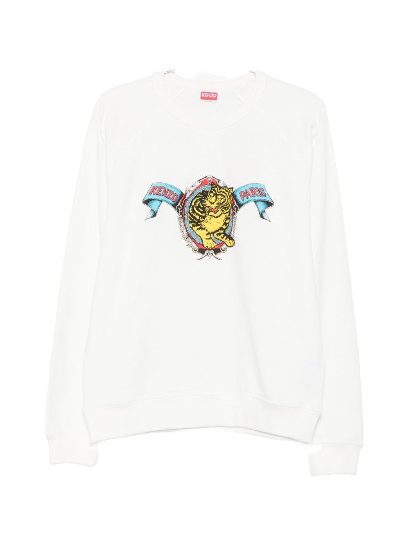 Kenzo Crew Neck Tiger Graphic Sweater