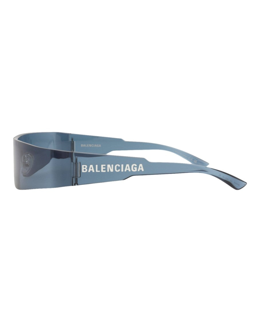 Balenciaga Shield-Frame Nylon Sunglasses With Integrated Nose Pads
