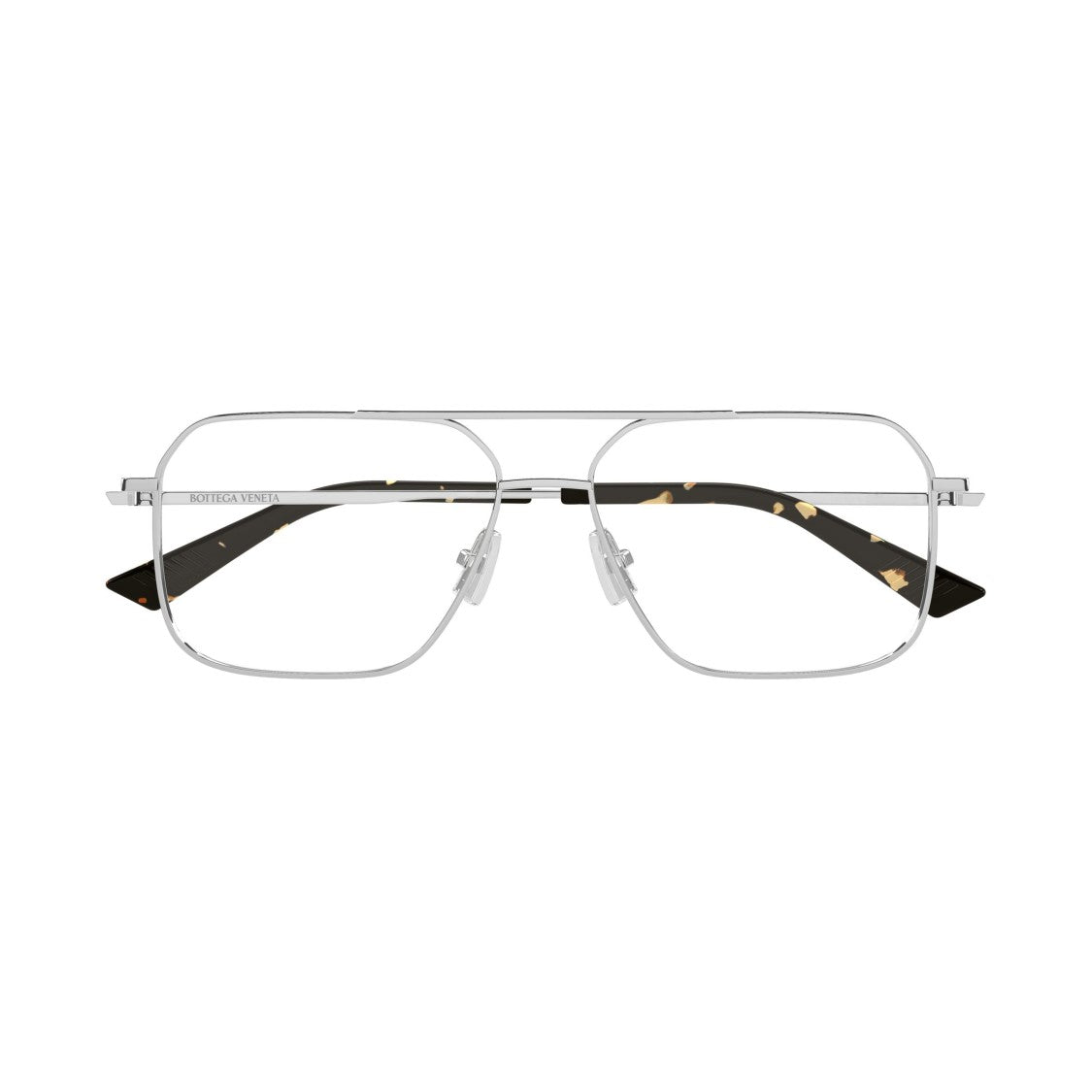 Bottega Veneta Bv1384o Geometric Square Metal Frame Eyeglasses
