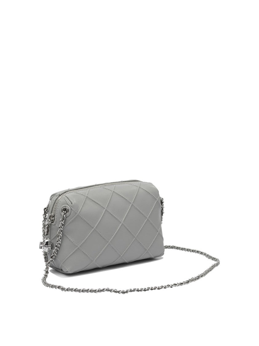 Tory Burch Compact Grey Crossbody Bag
