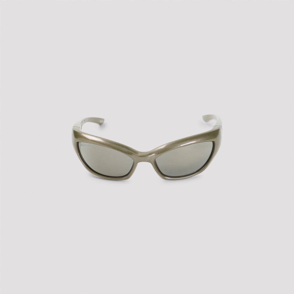 Balenciaga Wraparound Grey Acetate Sunglasses