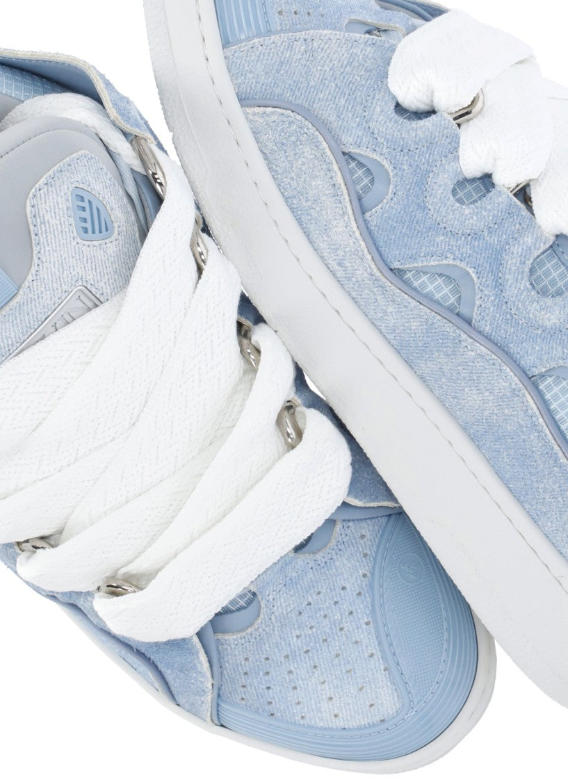 Lanvin Light Blue Curb Sneakers