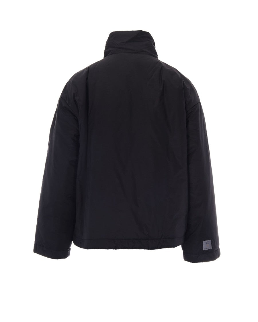 Max Mara Padded Short Jacket With High Collar And Logo Drawstring