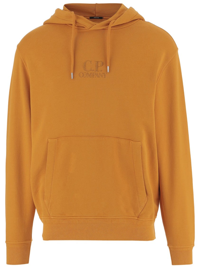 C.P. Company Orange Logo Cotton Hoodie