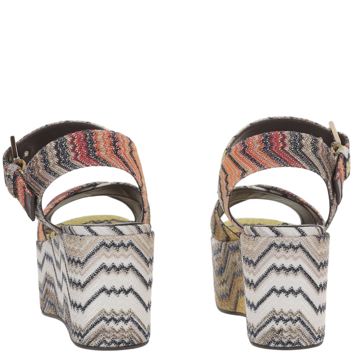Missoni Multicolor Zigzag Platform Viscose-Blend Sandals
