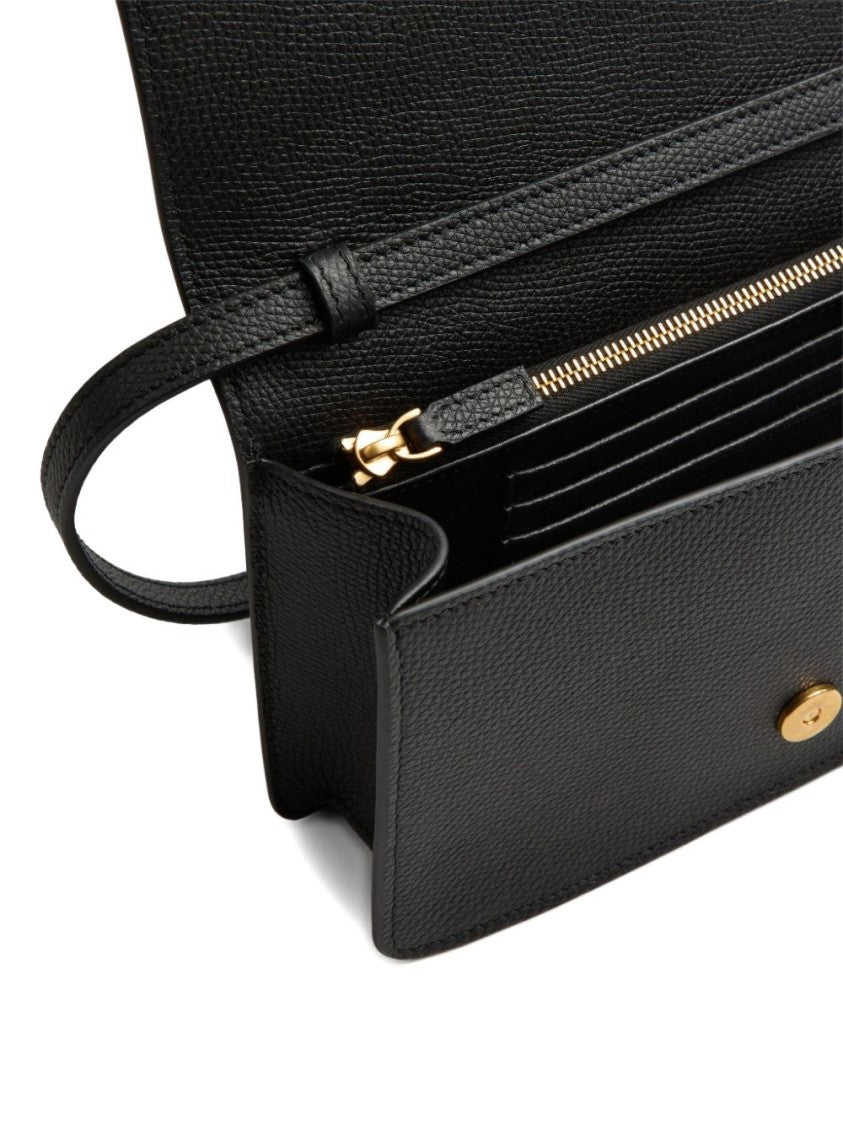 Valentino Garavani Rectangular Textured Leather Handbag