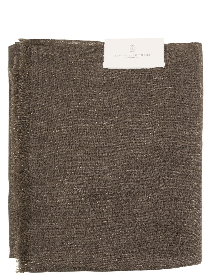 Brunello Cucinelli Sparkling Cashmere And Silk Scarf