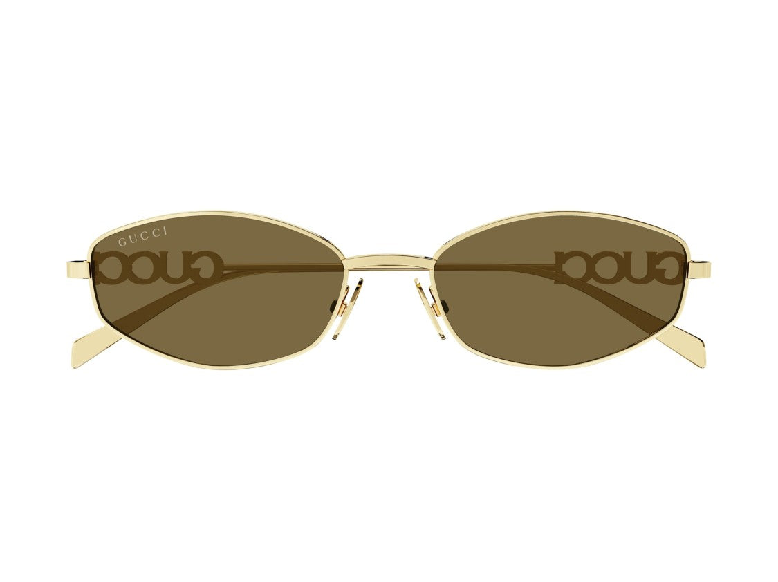 Gucci Gold Gg1802s Metal Geometric Sunglasses