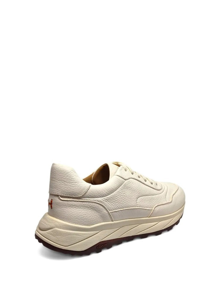 Henderson Blue Smooth Leather Upper Trainers