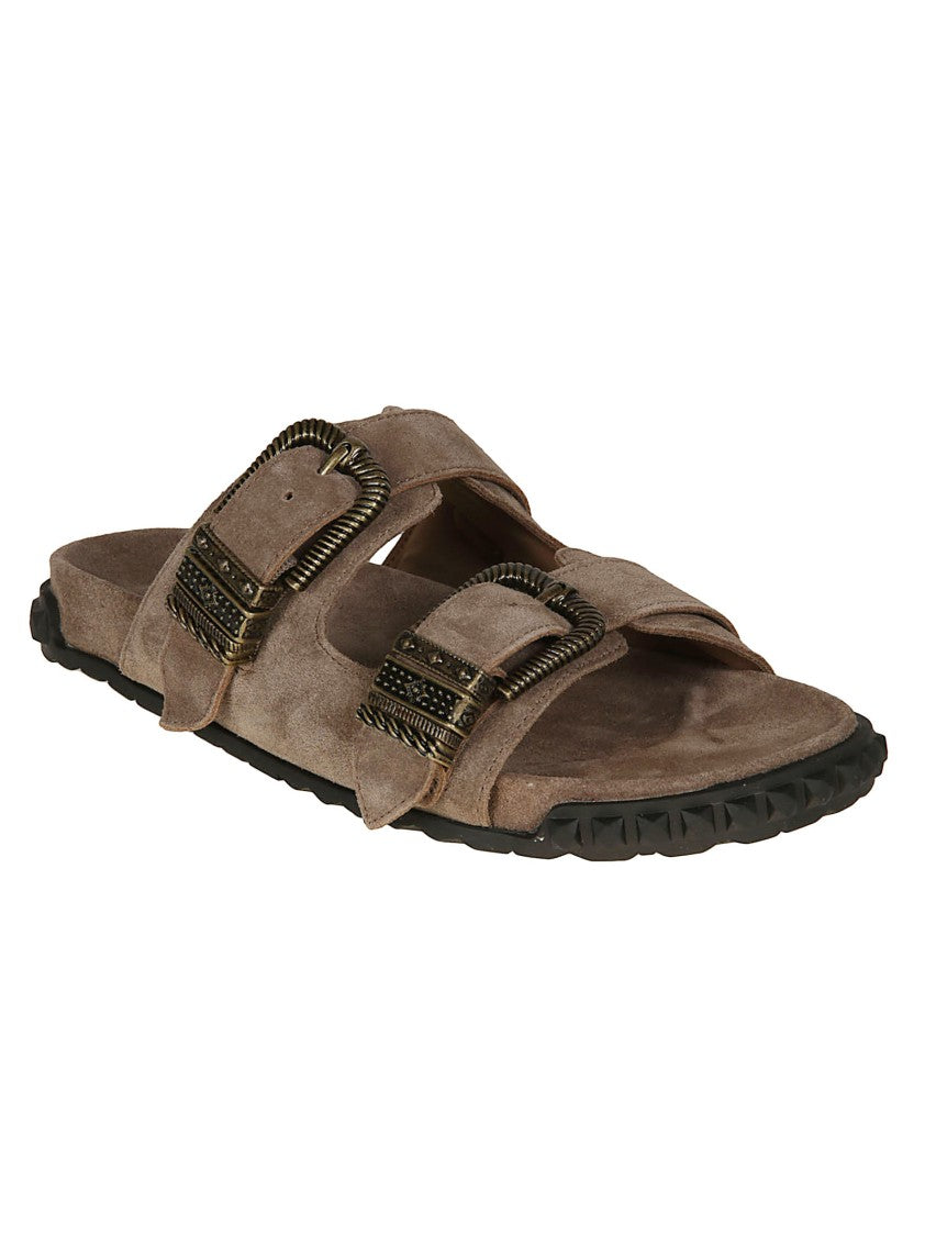 Ash Twister Suede Buckle Sandals