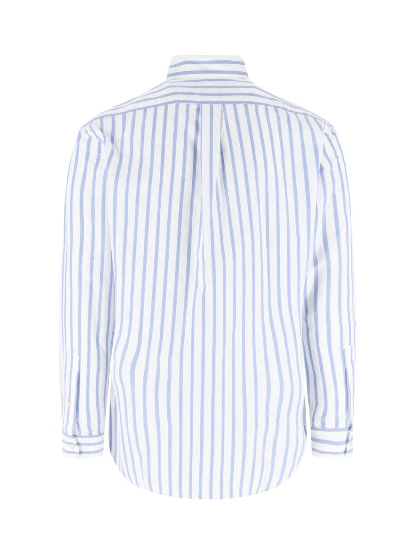 Polo Ralph Lauren Blue Vertical Striped Button-Down Shirt