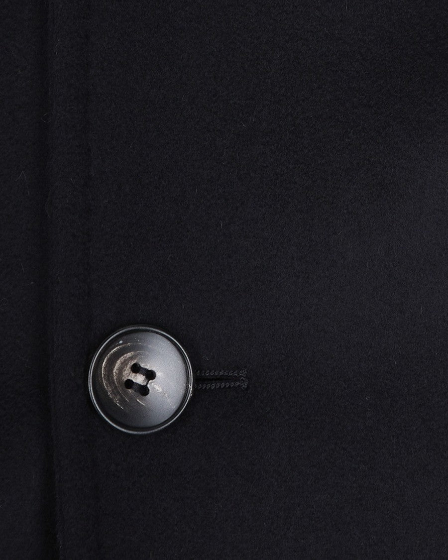 Breras Milano Double-Breasted Coat In Black