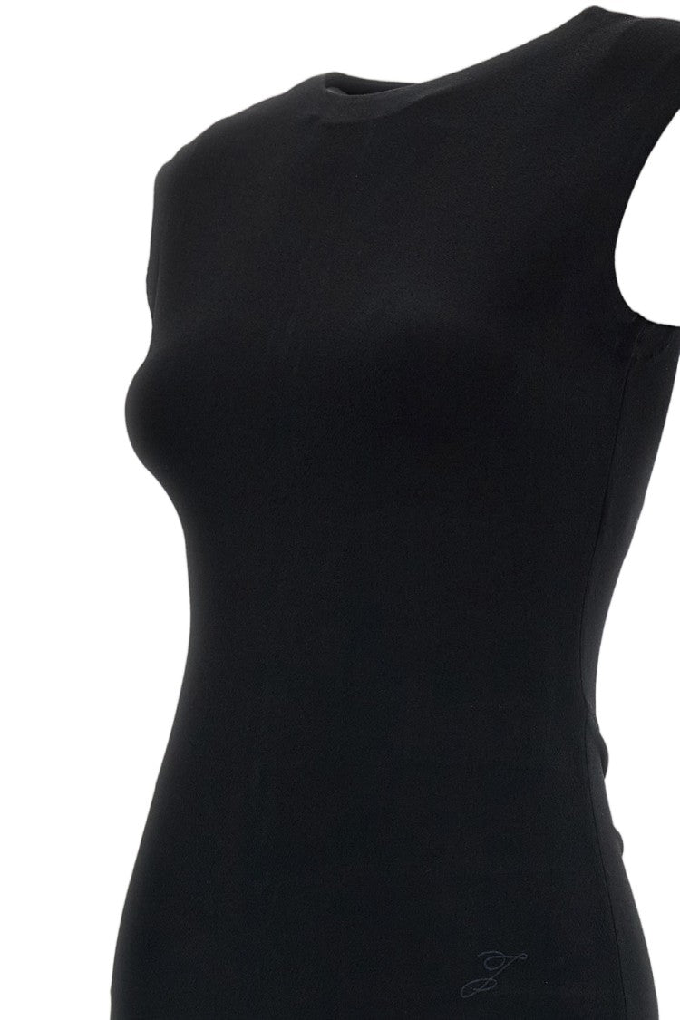 Jacquemus Black La Robe Alba Jersey Midi Dress