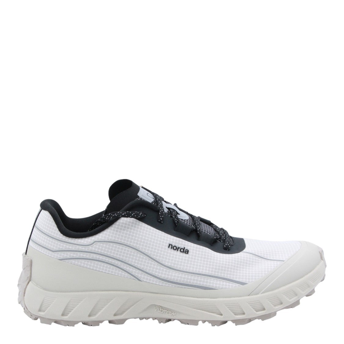 Norda Contemporary White Sneakers With Black Accents