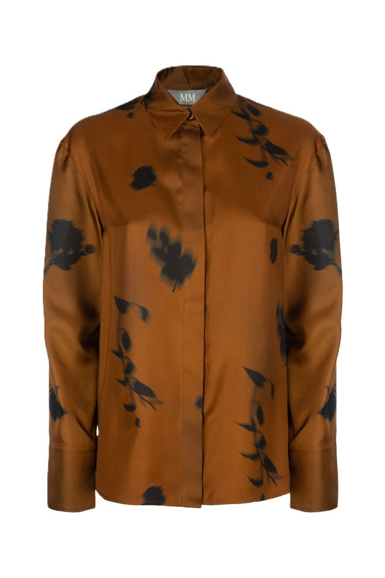 Max Mara Eraclea Silk Blouse With Abstract Floral Design